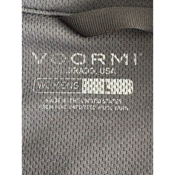 Voormi Full Zip Jacket Coat Womens L Black Pockets Wool Blend Company Logo USA - Picture 5 of 13